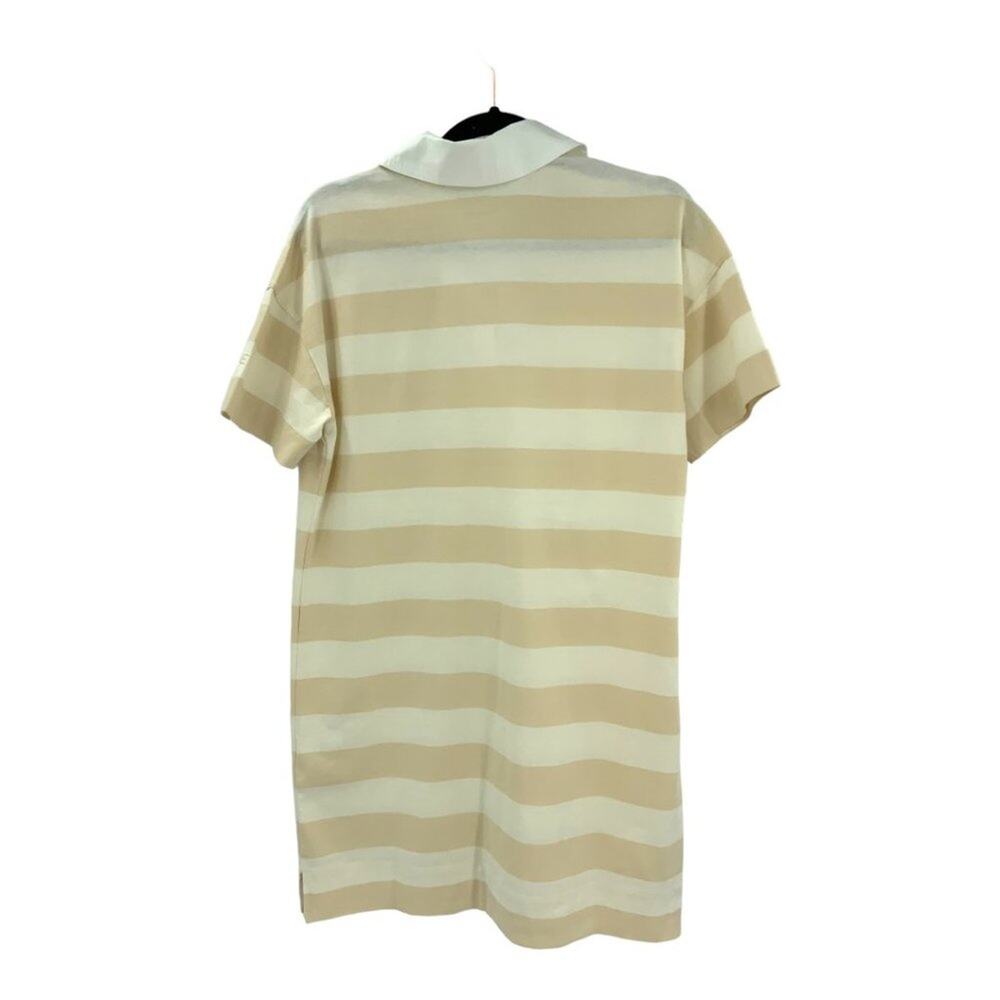 Everlane The Organic Cotton Polo Dress Beech Bone Stripe Size XS NWT $68 MSRP - Picture 6 of 9